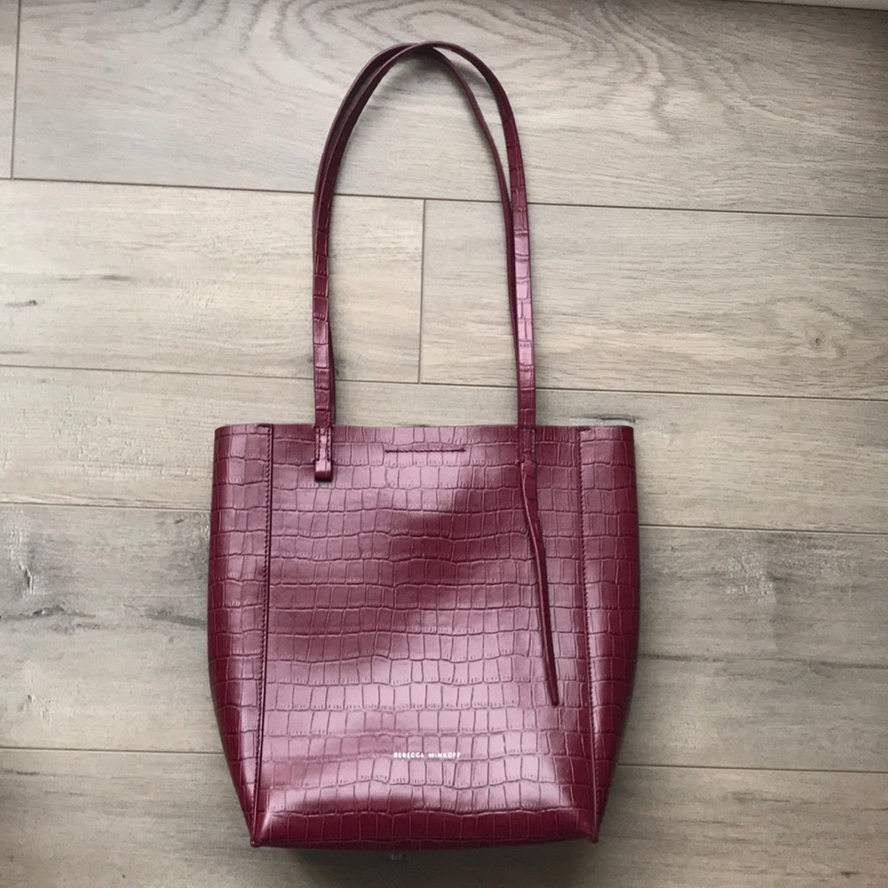 NWOT Rebecca Minkoff red leather bucket purse
